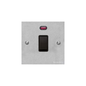 Bauhaus Range Satin Chrome Switches & Sockets, BH3 - 45A DP Cooker Switch with Neon (single plate) by Heritage Brass By M-Marcus