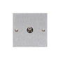 Bauhaus Range Satin Chrome Switches & Sockets, BH3 - 1 Gang Satellite Socket by Heritage Brass By M-Marcus