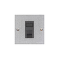 Bauhaus Range Satin Chrome Switches & Sockets, BH3 - 1 Gang RJ11 by Heritage Brass By M-Marcus