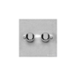 Bauhaus Range Satin Chrome Switches & Sockets, BH3 - 2 Gang Dimmer 400 watts (Compatible with halogen/ incandescent bulbs) by Heritage Brass By M-Marcus
