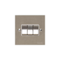 Bauhaus Range Satin Nickel Switches & Sockets, BH5 - 3 Gang Rocker Switch by Heritage Brass By M-Marcus