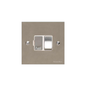 Bauhaus Range Satin Nickel Switches & Sockets, BH5 - Switched Spur (13 Amp) by Heritage Brass By M-Marcus