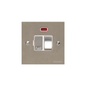 Bauhaus Range Satin Nickel Switches & Sockets, BH5 - Switched Spur with Neon (13 Amp) by Heritage Brass By M-Marcus