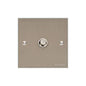 Bauhaus Range Satin Nickel Switches & Sockets, BH5 - 1 Gang Satellite Socket by Heritage Brass By M-Marcus