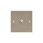 Bauhaus Range Satin Nickel Switches & Sockets, BH5 - 1 Gang Satellite Socket by Heritage Brass By M-Marcus