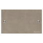 Bauhaus Range Satin Nickel Switches & Sockets, BH5 - Double Blank Plate by Heritage Brass By M-Marcus
