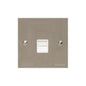 Bauhaus Range Satin Nickel Switches & Sockets, BH5 - 1 Gang Master Line Socket by Heritage Brass By M-Marcus