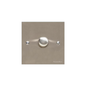 Bauhaus Range Satin Nickel Switches & Sockets, BH5 - 1 Gang Dimmer 400 watts (Compatible with halogen/ incandescent bulbs) by Heritage Brass By M-Marcus