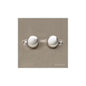 Bauhaus Range Satin Nickel Switches & Sockets, BH5 - 2 Gang TED Dimmer (Compatible with LED Lamps) by Heritage Brass By M-Marcus
