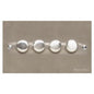 Bauhaus Range Satin Nickel Switches & Sockets, BH5 - 4G Multi Location Primary Dimmer by Heritage Brass By M-Marcus