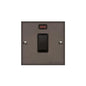 Bauhaus Range Matt Bronze Switches & Sockets, BH9 - 20A Double Pole Switch with Neon by Heritage Brass By M-Marcus