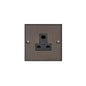 Bauhaus Range Matt Bronze Switches & Sockets, BH9 - 5 Amp 3 Round Pin Socket by Heritage Brass By M-Marcus