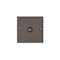 Bauhaus Range Matt Bronze Switches & Sockets, BH9 - 1 Gang Non-Isolated TV Coaxial Socket by Heritage Brass By M-Marcus