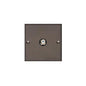 Bauhaus Range Matt Bronze Switches & Sockets, BH9 - 1 Gang Satellite Socket by Heritage Brass By M-Marcus