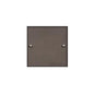 Bauhaus Range Matt Bronze Switches & Sockets, BH9 - Single Blank Plate by Heritage Brass By M-Marcus