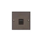 Bauhaus Range Matt Bronze Switches & Sockets, BH9 - 1 Gang Master Line Socket by Heritage Brass By M-Marcus