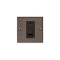 Bauhaus Range Matt Bronze Switches & Sockets, BH9 - 1 Gang RJ11 by Heritage Brass By M-Marcus