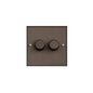 Bauhaus Range Matt Bronze Switches & Sockets, BH9 - 2G Multi Location Secondary Dimmer by Heritage Brass By M-Marcus