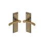 Boston Door Handle on Plate by M Marcus - Heritage Brass