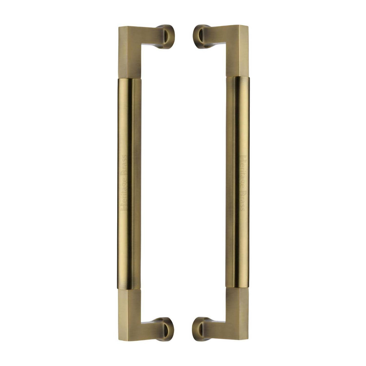 Bauhaus Back to Back Door Pull Handle by M Marcus - Heritage Brass