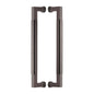 Bauhaus Back to Back Door Pull Handle by M Marcus - Heritage Brass