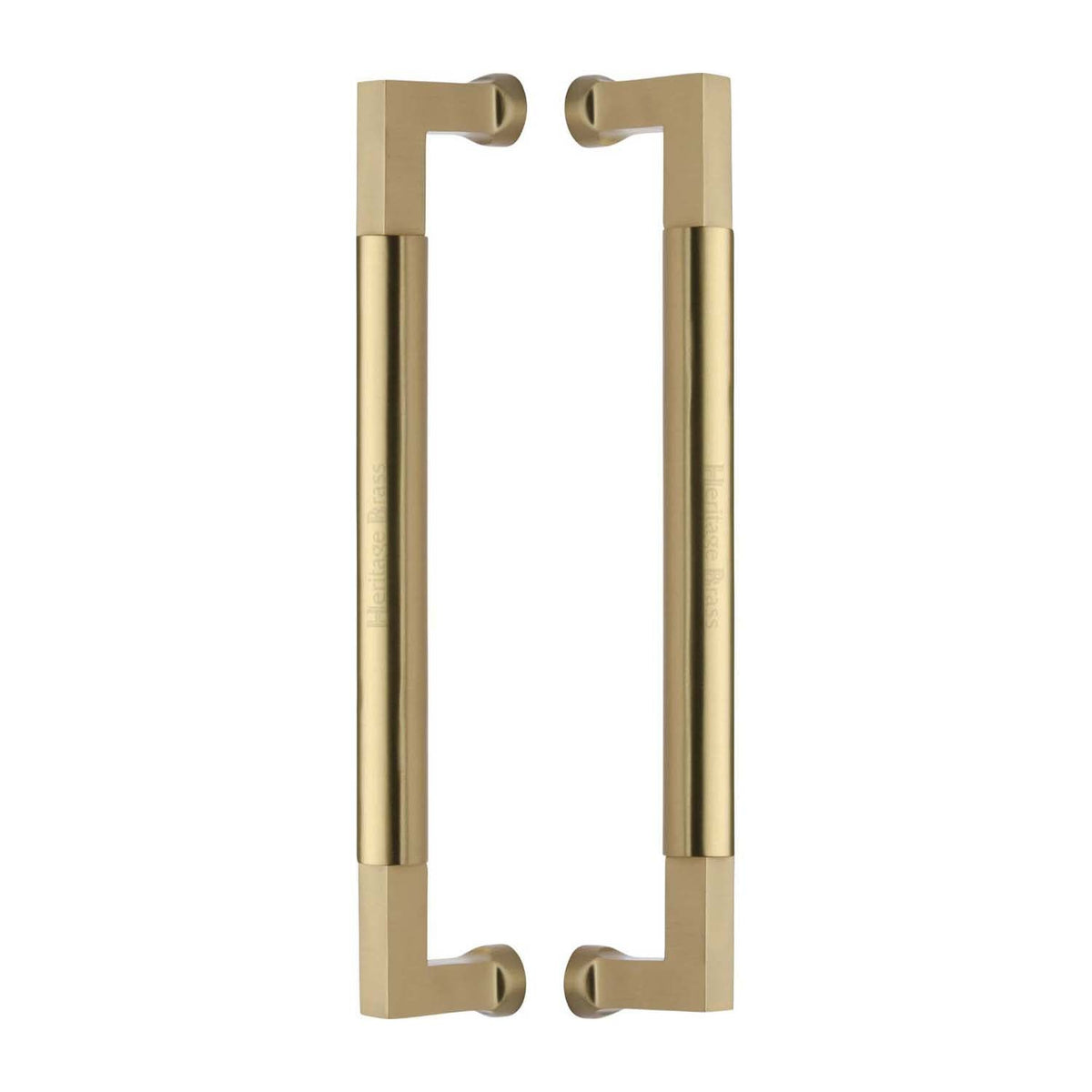 Bauhaus Back to Back Door Pull Handle by M Marcus - Heritage Brass