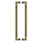 Bauhaus Back to Back Door Pull Handle by M Marcus - Heritage Brass