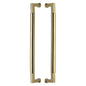 Bauhaus Back to Back Door Pull Handle by M Marcus - Heritage Brass