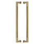 Bauhaus Back to Back Door Pull Handle by M Marcus - Heritage Brass