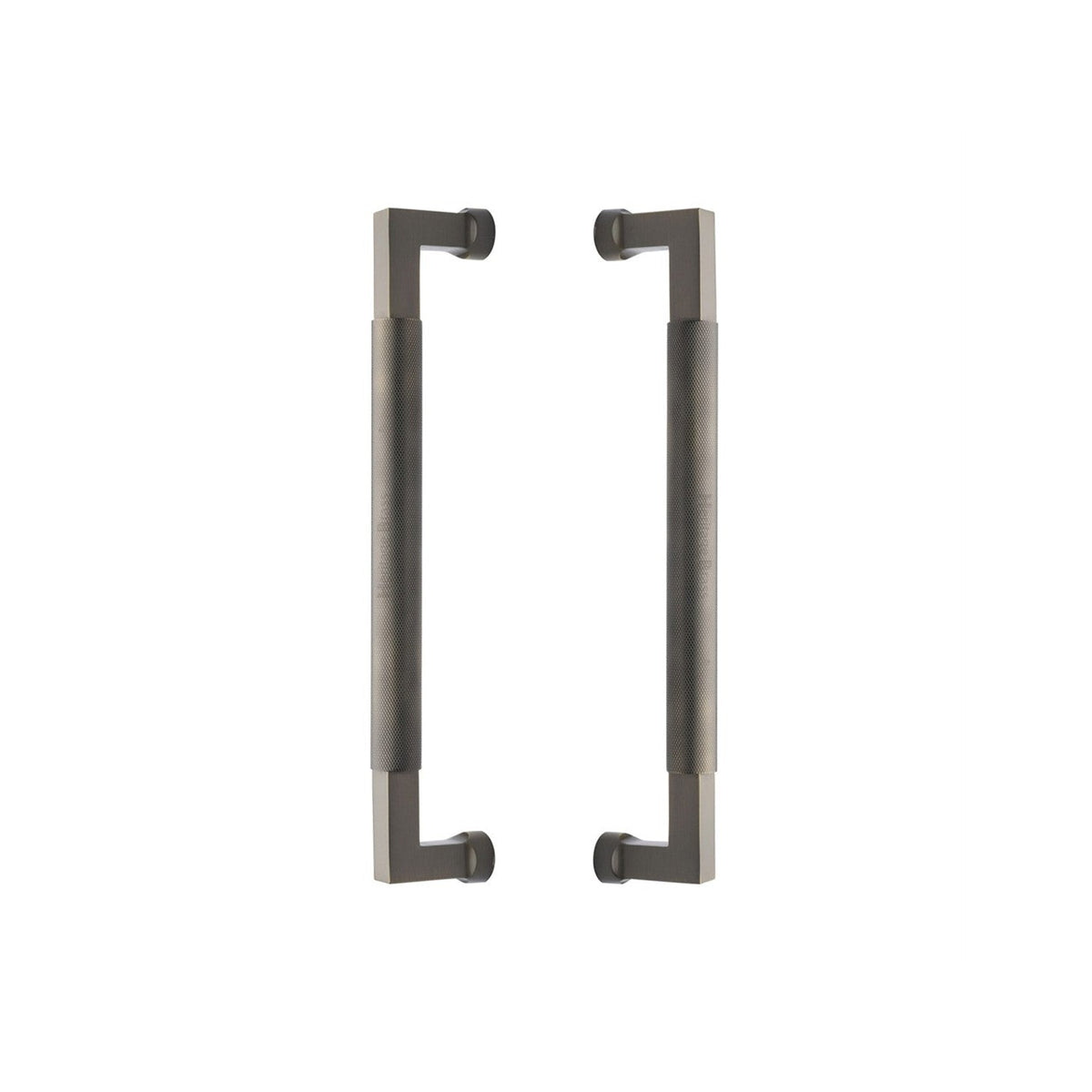 Bauhaus Knurled Back to Back Door Pull Handle by M Marcus - Heritage Brass