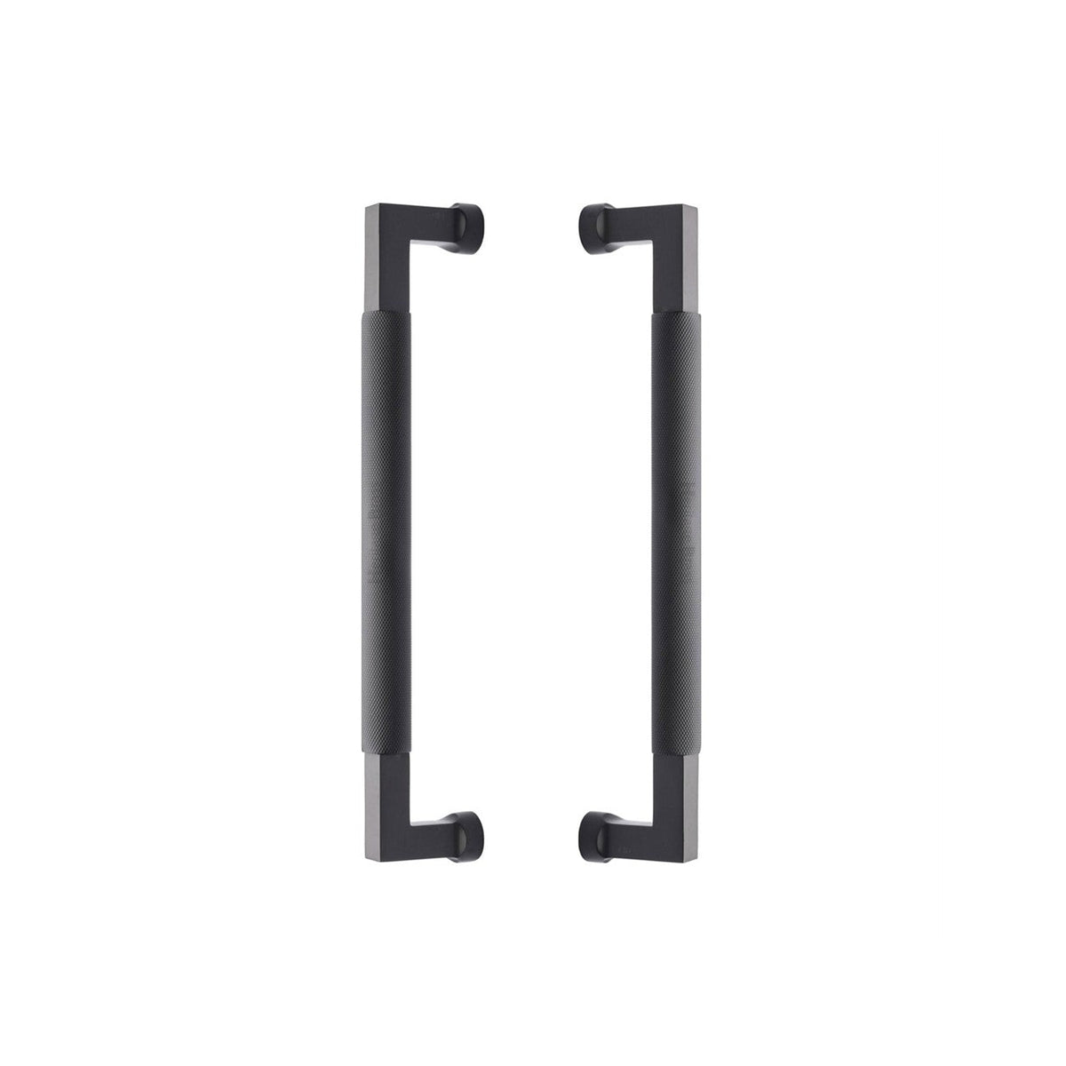 Bauhaus Knurled Back to Back Door Pull Handle by M Marcus - Heritage Brass
