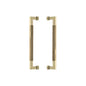 Bauhaus Knurled Back to Back Door Pull Handle by M Marcus - Heritage Brass