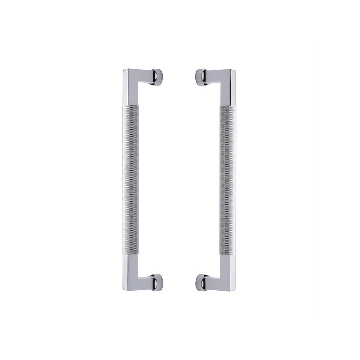 Bauhaus Knurled Back to Back Door Pull Handle by M Marcus - Heritage Brass