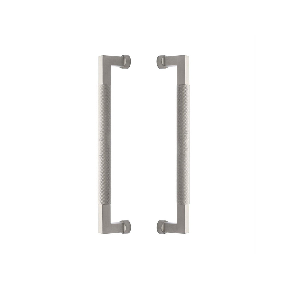 Bauhaus Knurled Back to Back Door Pull Handle by M Marcus - Heritage Brass