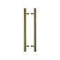 T Bar Back to Back Door Pull Handle by M Marcus - Heritage Brass