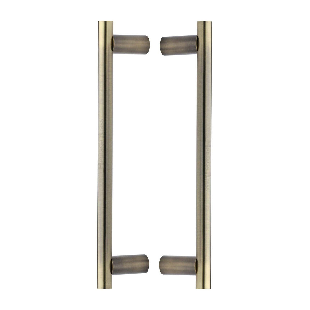 Bar Back to Back Door Pull Handle - Antique Brass - 336 mm