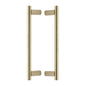 Bar Back to Back Door Pull Handle by M Marcus - Heritage Brass