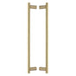 Bar Back to Back Door Pull Handle by M Marcus - Heritage Brass