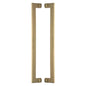 Apollo Back to Back Door Pull Handle by M Marcus - Heritage Brass