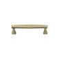 Deco Cabinet Pull Handle - Antique Brass - 128 mm