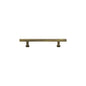 T-Bar Cabinet Pull Handle with Rose by M Marcus - Heritage Brass