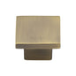 Classic Square Cabinet Knob by M Marcus - Heritage Brass
