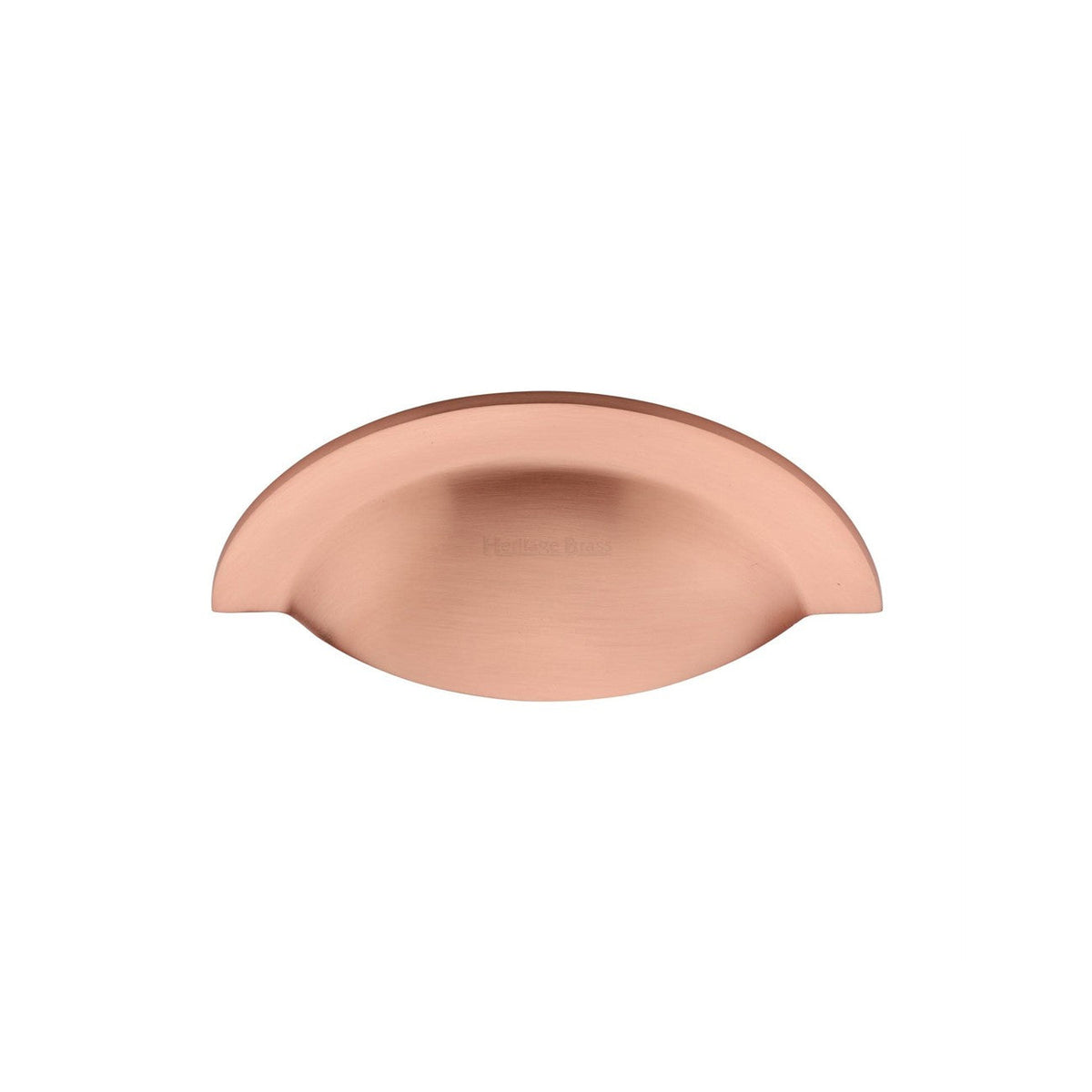 Crescent Drawer Cup Pull by M Marcus - Heritage Brass