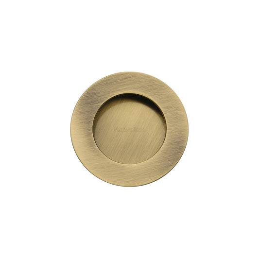 Round Flush Pull - C1835 by M Marcus - Heritage Brass