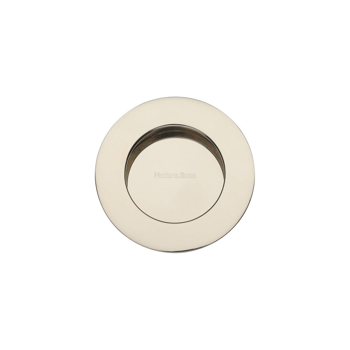Round Flush Pull by M Marcus - Heritage Brass