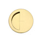 Round Half Moon Flush Pull by M Marcus - Heritage Brass