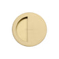 Round Half Moon Flush Pull by M Marcus - Heritage Brass