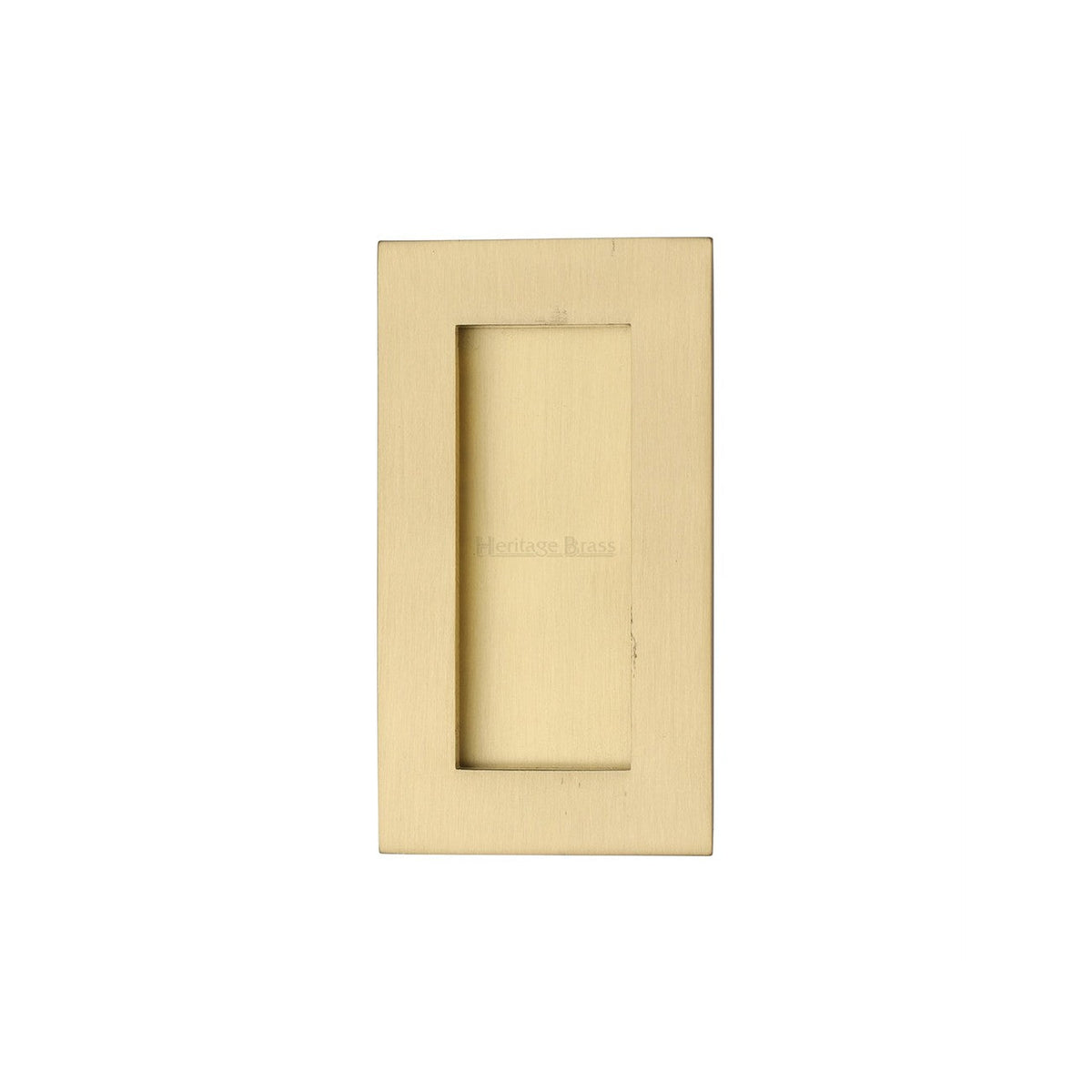 Rectangular Flush Pull - C1855 by M Marcus - Heritage Brass