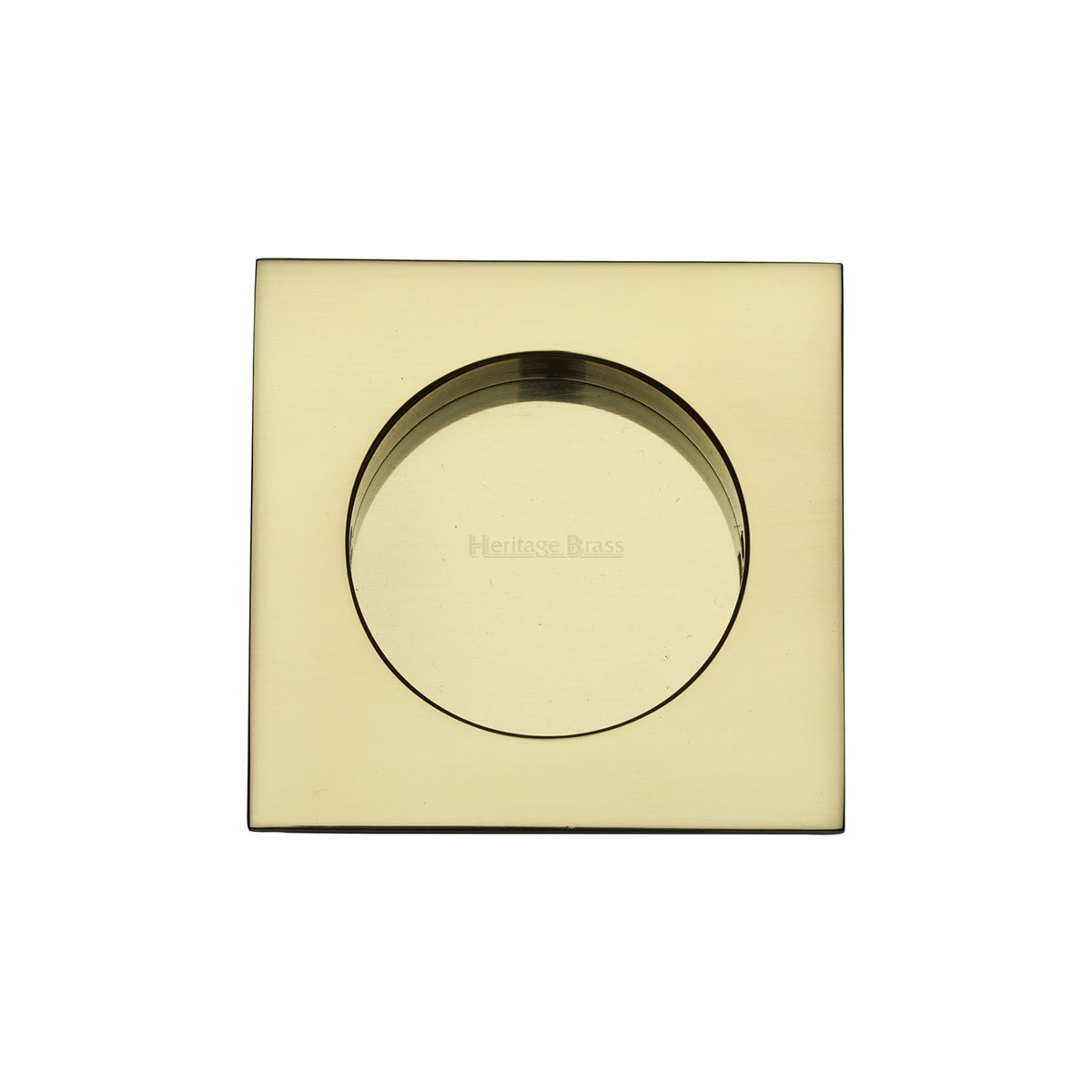 Square Flush Pull - C1860 by M Marcus - Heritage Brass