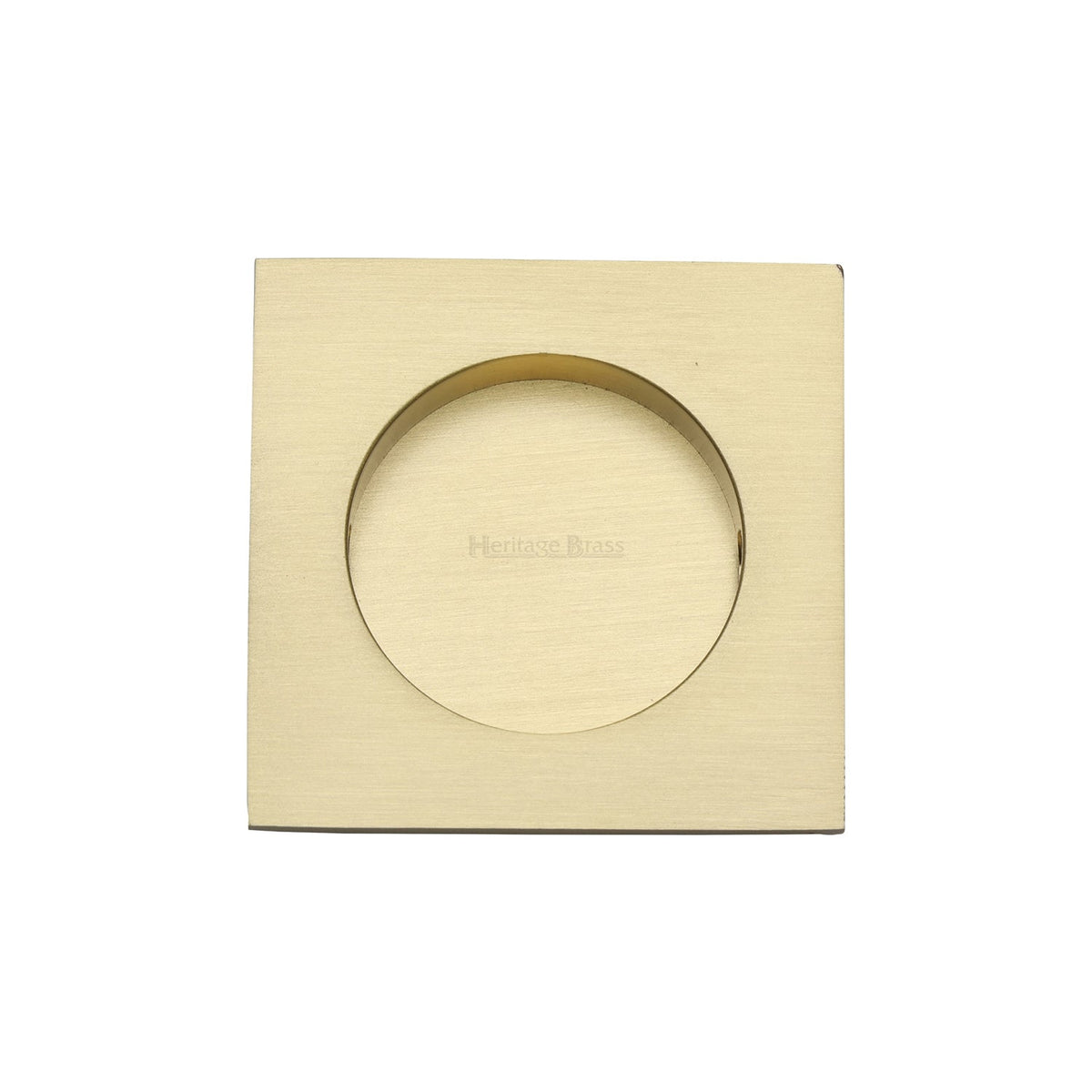 Square Flush Pull - C1860 by M Marcus - Heritage Brass